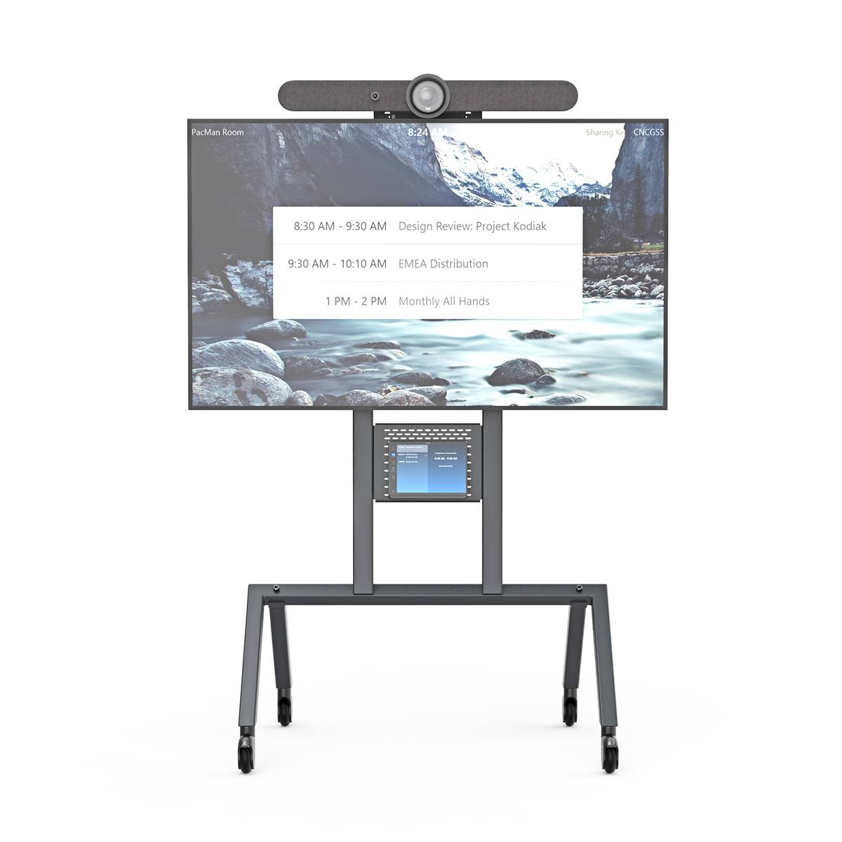 Heckler AV Cart voor Logitech Rally Bar zwart 