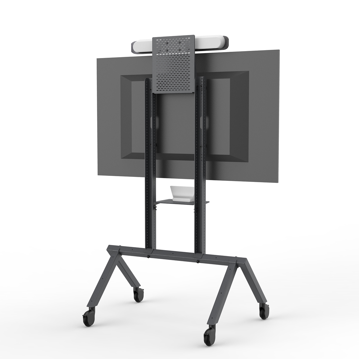 Heckler AV Cart Prime zwart achteraanzicht