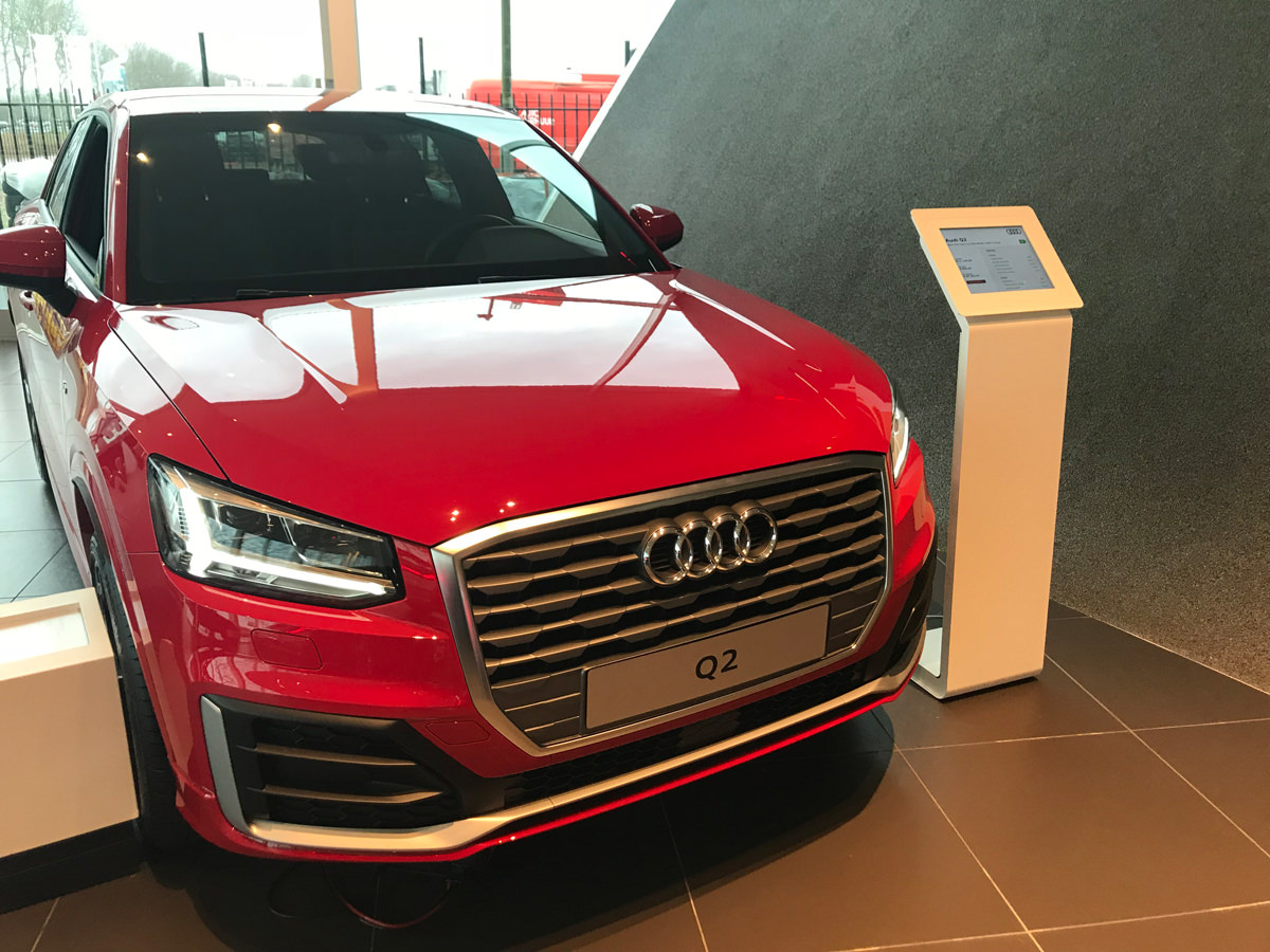 vloerstandaard voor iPad Pro 12.9-inch Audi Centrum Amsterdam