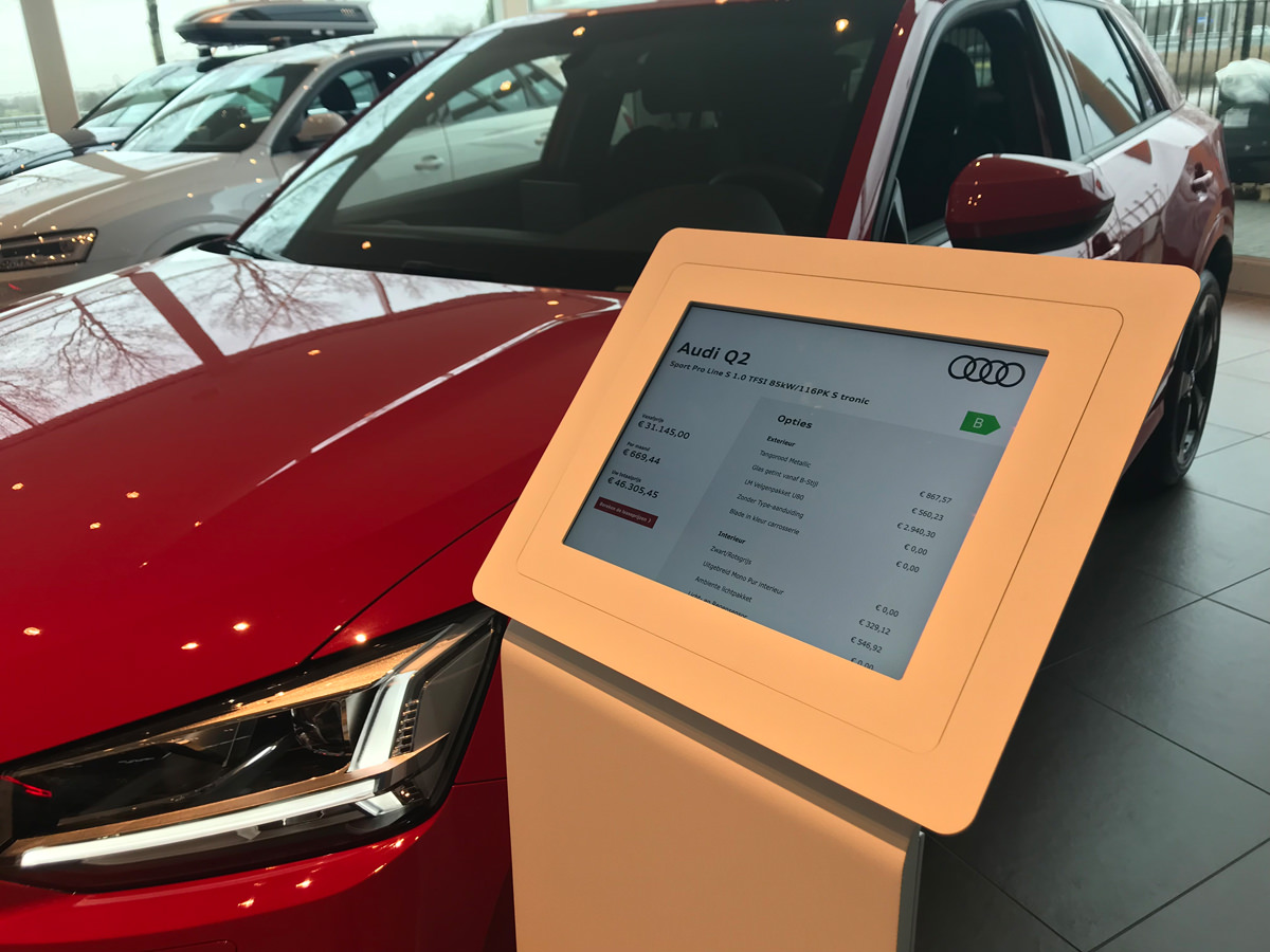 vloerstandaard voor iPad Pro 12.9-inch Audi Centrum Amsterdam