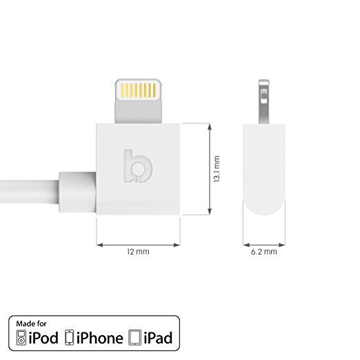 MFi lightning kabel met haakse connector
