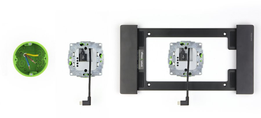 iPad inbouw wandcontactdoos